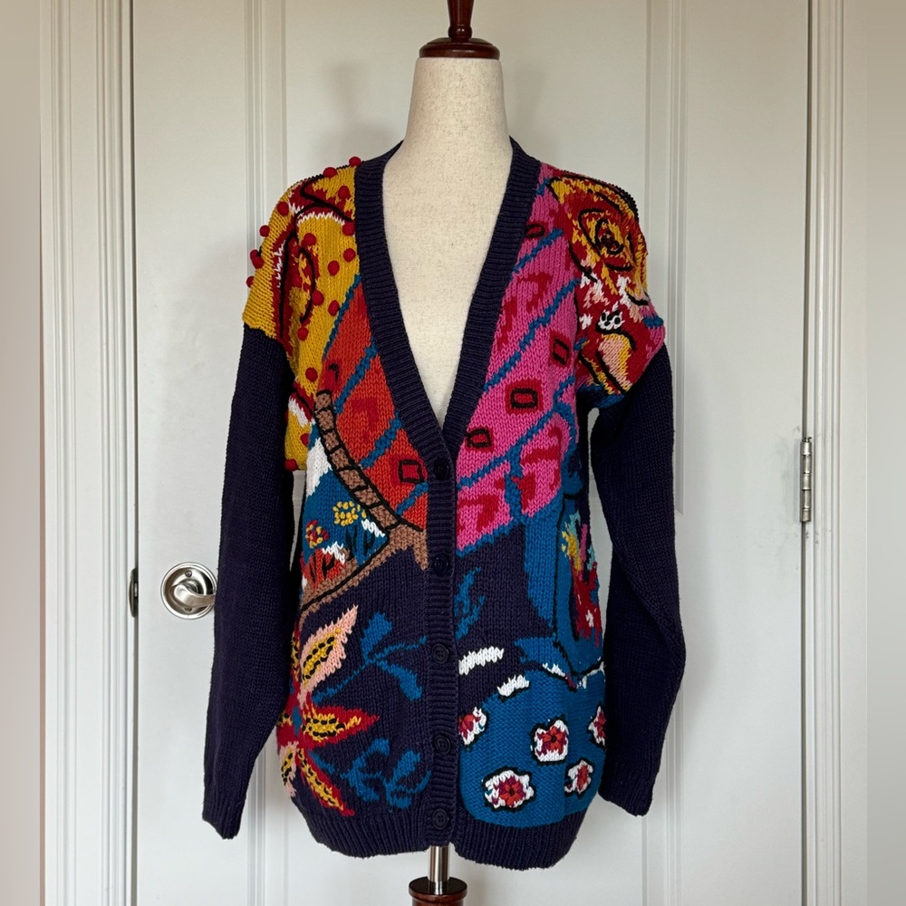 Colorful Women's Cardigan Sweater